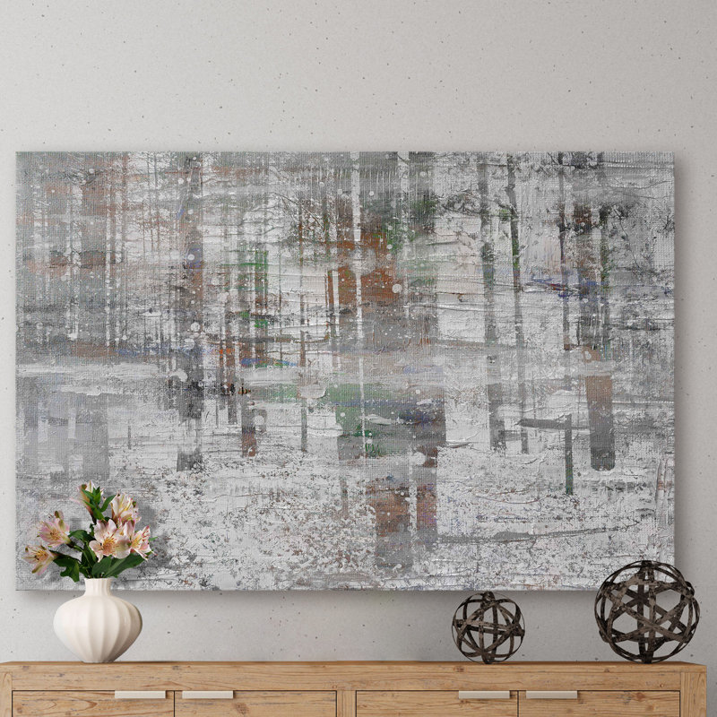 « blizzard » par parvez taj,, reproduction d’art sur toile tendue, H 24 po x l 36 po x P 1,5 po