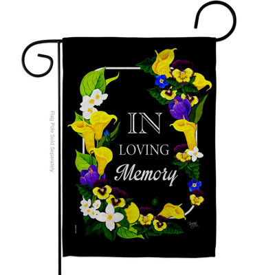 Drapeau de jardin en polyester 19 pouces x 13 pouces L sympathing Memory