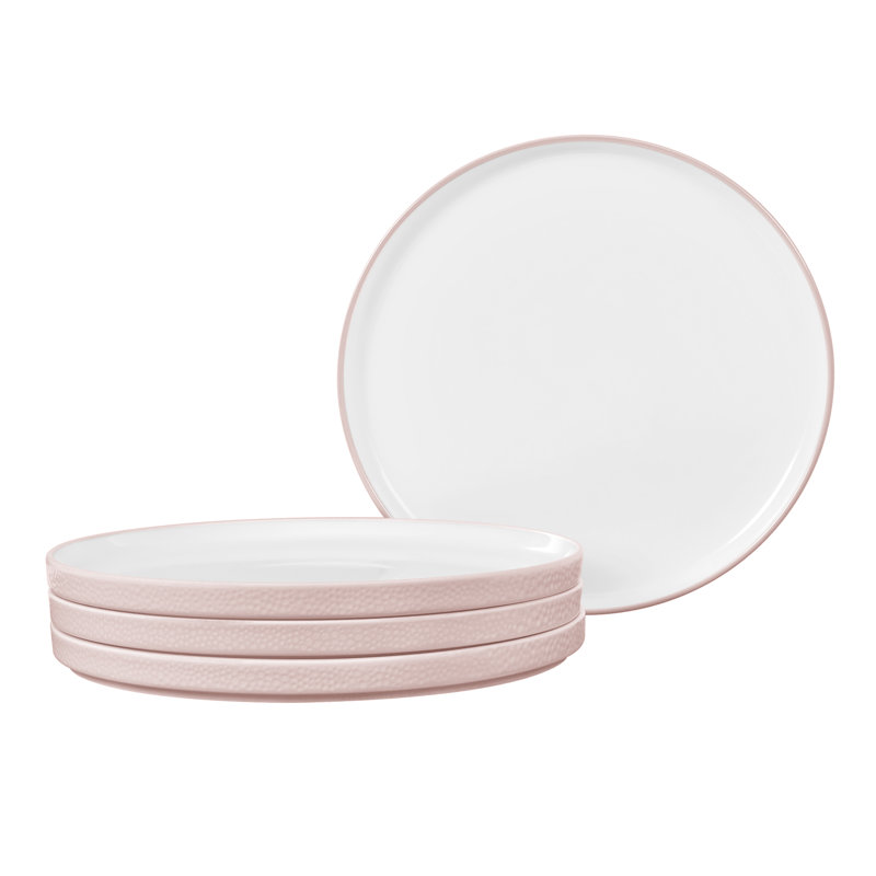 Noritake Colortex Stone Stax Small Plates, 6", Blush