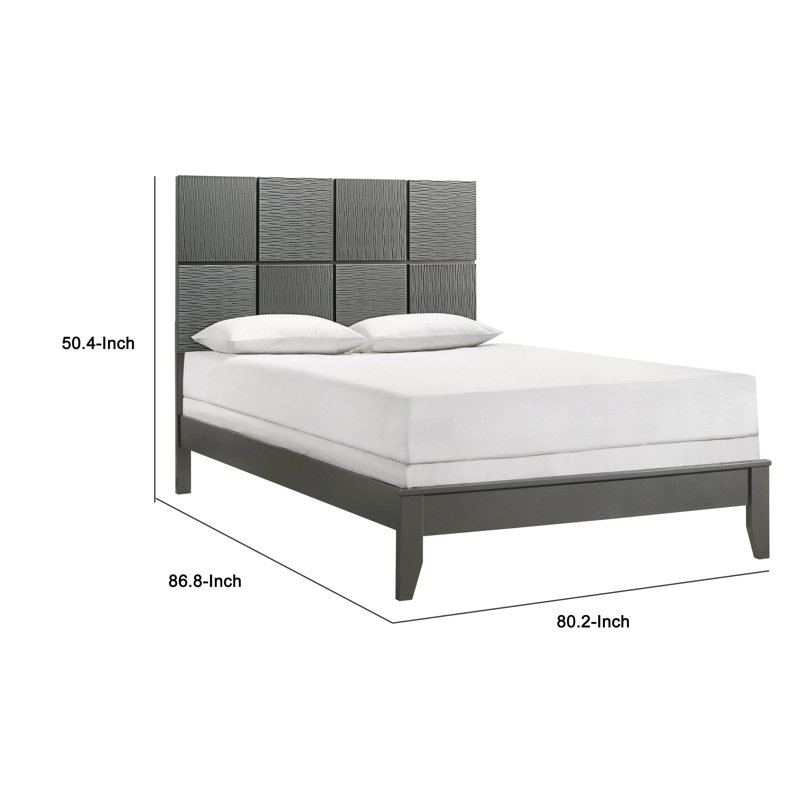 Tête de lit Deny Bed, Gris bronze, Double