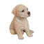 Statue chiot jaune labrador