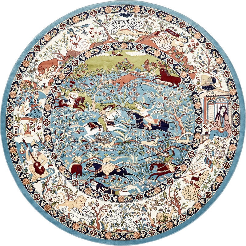 Ledger Oriental Indoor Rug, Round 10'