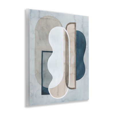 "Layered Wavy Shapes", art mural par Tim Ottoole