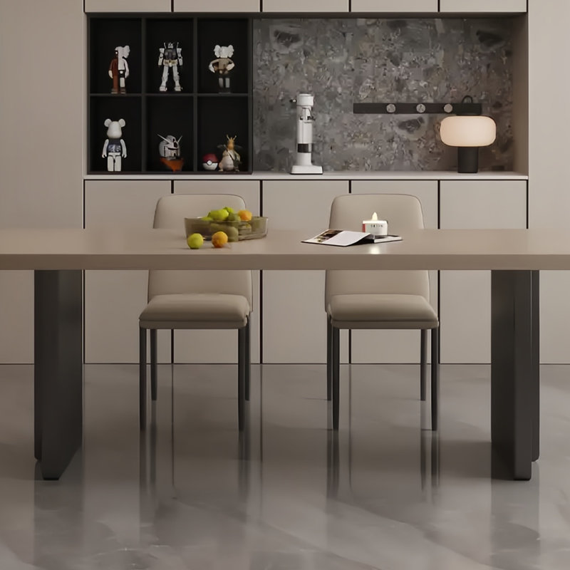 Table de salle à manger et chaise haut de gamme épaissies, H 29,5 po x L 78,7 po x l 31,4 po