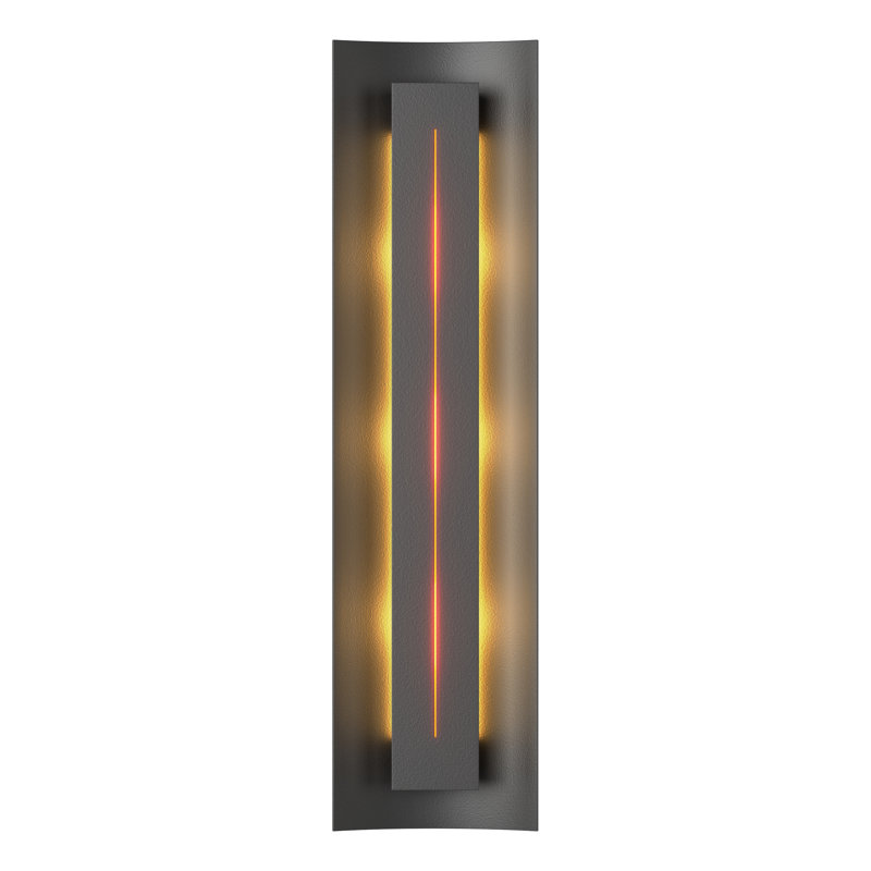 Gallery Dimmable 8 Lbs Flush Mount Scone, Dark Smoke, Amber