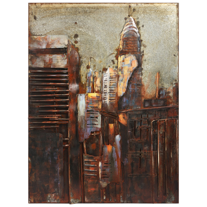Handmade Buildings & Architecture Wall Decor on Metal