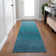 Machine Washable Indoor/Outdoor Xhevrie Teal Rug