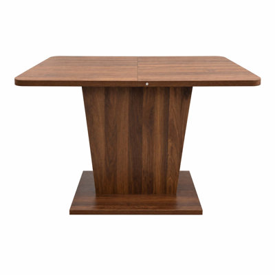 Modern Extendable Rectangular Dining Table for Small Spaces with Space Saving Design and Sturdy Construction.