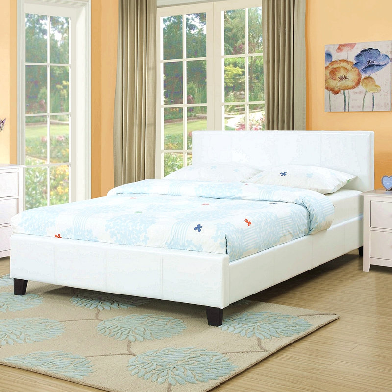 Lit de grand lit classique classique en similicuir 1pc