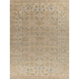 Erika Hand Woven Silk and Wool Floral Area Rug
