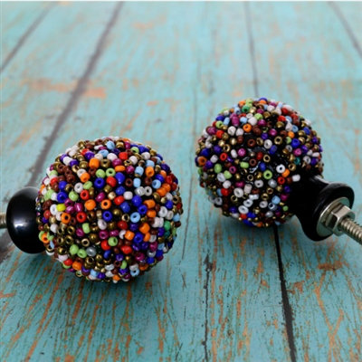 Handpainted 1 1/2" Diameter Round Knob Multipack