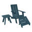 Chaise Adirondack en plastique avec table Byrnes-1672100866