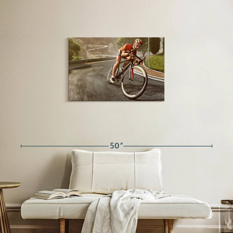 Cyclisme sur route sinueux Sireci, H 20 po x l 30 po
