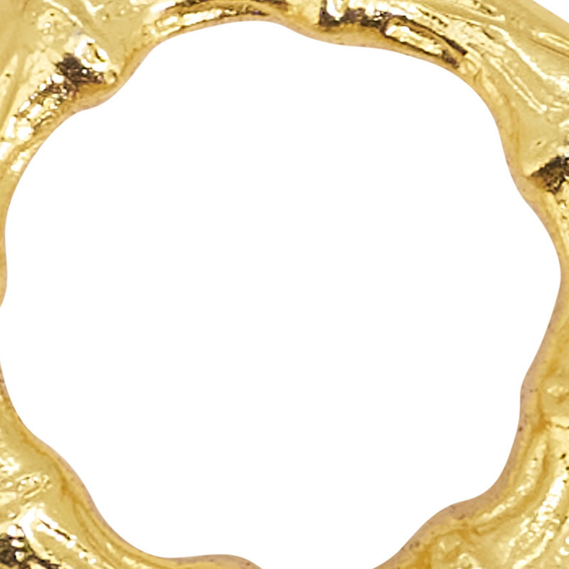 Rond de serviette élégant en aluminium et bambou (ensemble de 4)