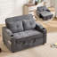 2 Seater Linen Sofa Bed-133077740