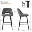 Tabouret de comptoir rembourré 26,5 po Jayden-1868711751