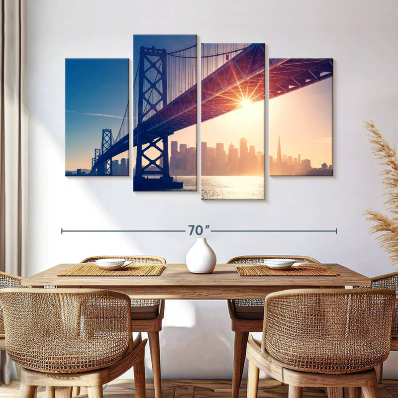 Lilie Golden Gate SF Skyline, 42" H x 68" W