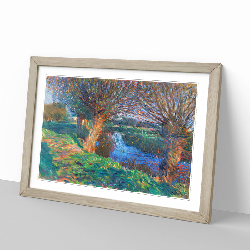 At Calcot by John Singer Sargent - Picture Frame Painting, 36cm H x 48cm W x 2cm D, Oak Framed