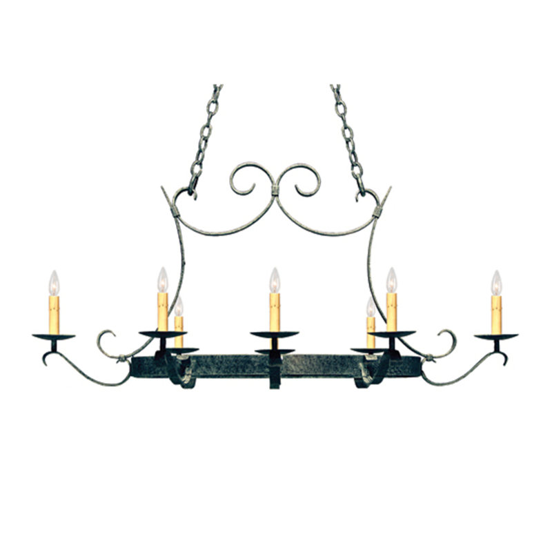 Metal Handcrafted Oval Pot Rack