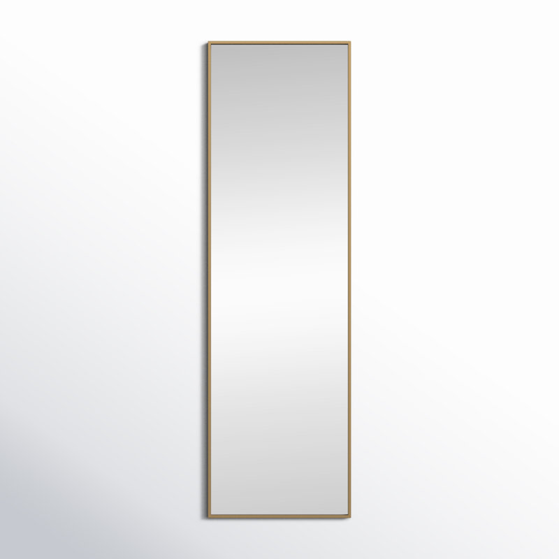 Miroir mural Sabine, 60 po x 18 po, Laiton