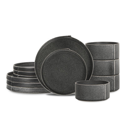 Stone Lain Bao 12-Piece Dinnerware Set Stoneware