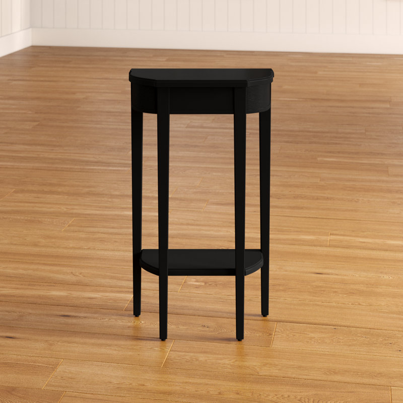 Dalzell 17.5" Console Table, Black Licorice