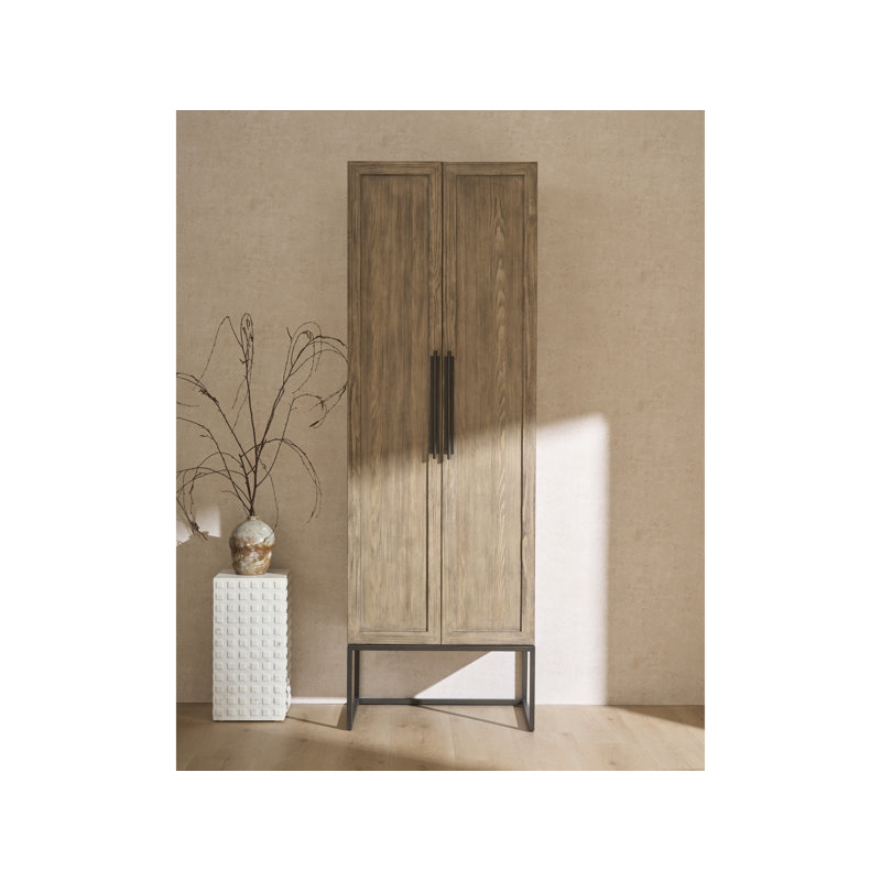 Dwell 2 - Door Solid Wood Armoire, Bronze
