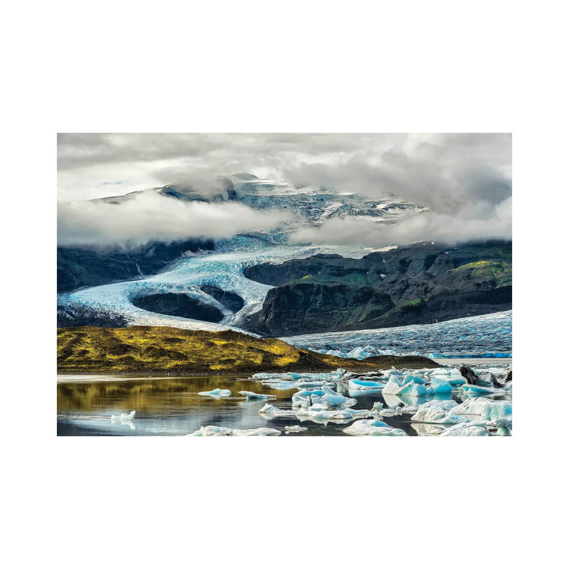 Jokulsarlon 1 Piece Wrapped Canvas Wall Art, 30.48 cm H x 45.72 cm W