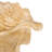 Teak Wood Handmade Carved Leaf Light Brown Living Room Decor Tray