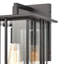 Applique murale d'extérieur 1 lumière de 16 po de hauteur Radnor - Noir mat-938151659