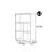Small sized solid wood bookcase