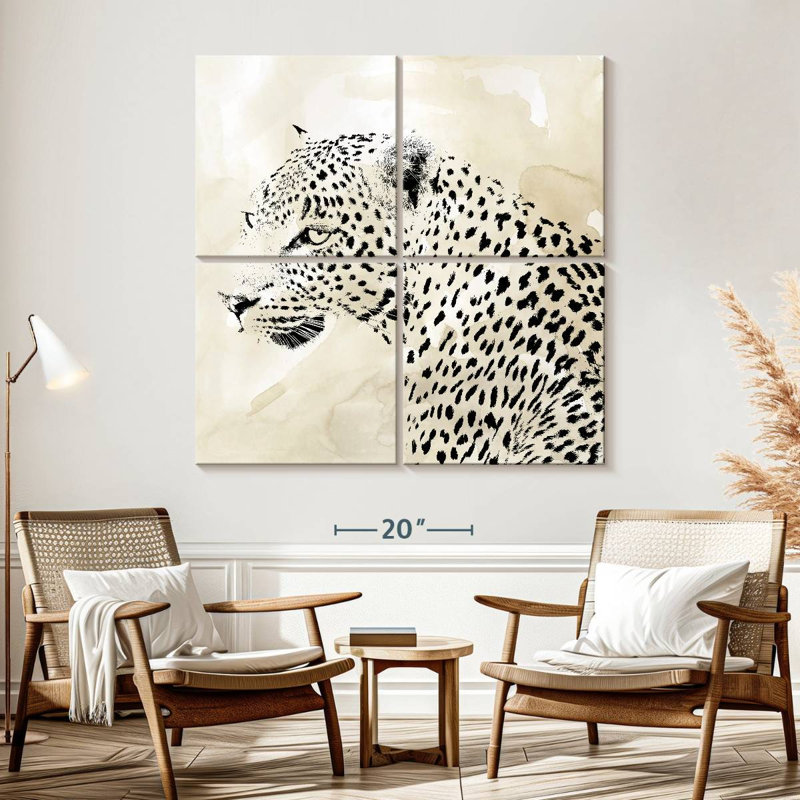 Brampt Leopard Spots III, 57" H x 57" W