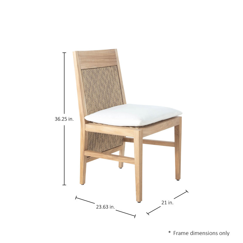 Savannah Teak Patio Dining Side Chair