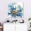 Harnek, aquarelle, bleu, coquelicot, gros plan-109092951