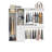 SpaceCreations 52-87" Closet System-62488466