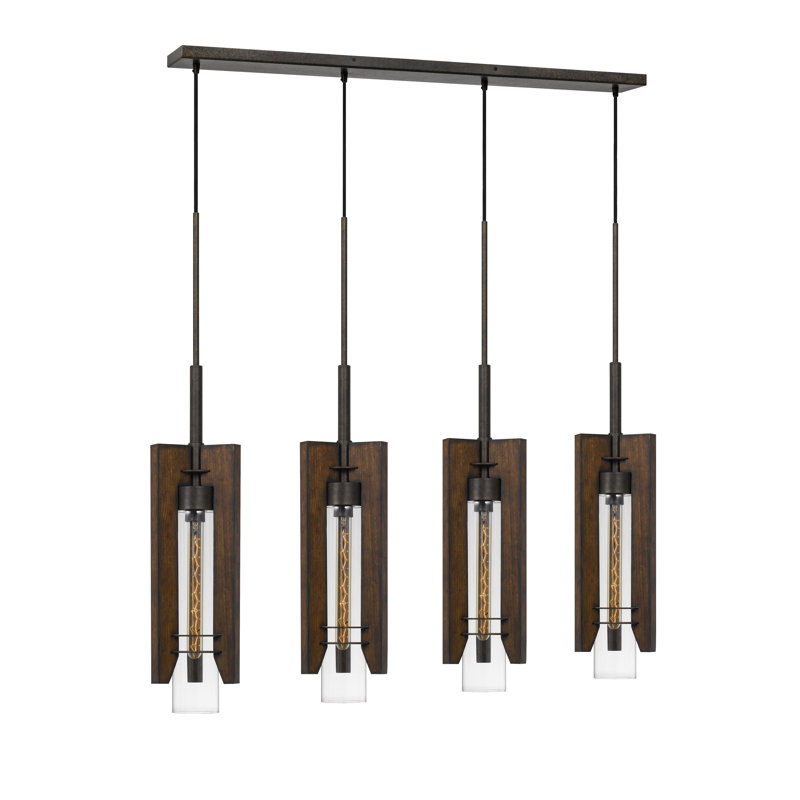 Bickerstaff 4 - Light Pine Kitchen Island Pendant