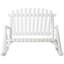 Chaise berçante d'extérieur en bois Outsunny (excluant la table)