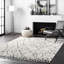 Tapis à motif géométrique blanc cassé Asusus-49713219