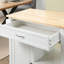 Kitchen Island Cart, Rolling Kitchen Island With Storage, Solid Wood Top, Drawer, For Dining Room