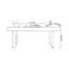 Bureau blanc / orange + fritté rectangulaire doré + bois manufacturé + bureau en acier inoxydable avec 2 tiroirs-787650698