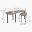 Table basse rotative avec pieds en bois d'hévéa massif, table basse rotative à 360 degrés pour le salon, la chambre à coucher-1757667838-1757667837
