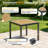 Abshire 5-Piece Outdoor Dining Set, 4-Person Outdoor Table and Chairs with Square HDPS Top & Weather-Resistant Metal Frame, All-Weather Patio Dining Set for Backyard, Deck, Garden