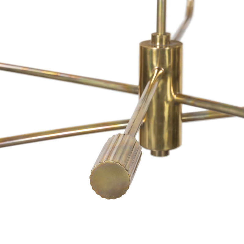 Lund Chandelier-Burnt Brass