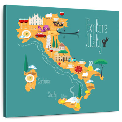 Aliaz Explore Italy Map
