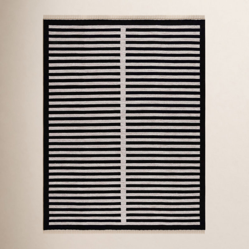 Del Norte Flatweave Striped Indoor Rug, Rectangle 6' x 9'