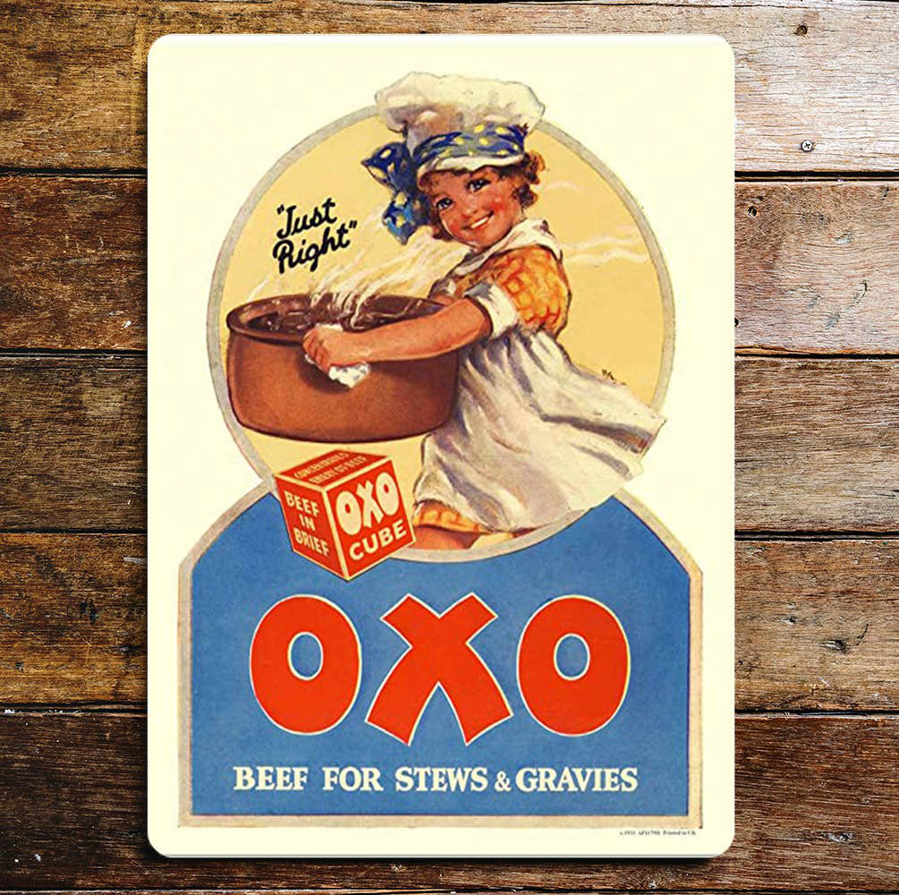 Oxo Cube Beef for Stews and Gravies Metal Wall Décor