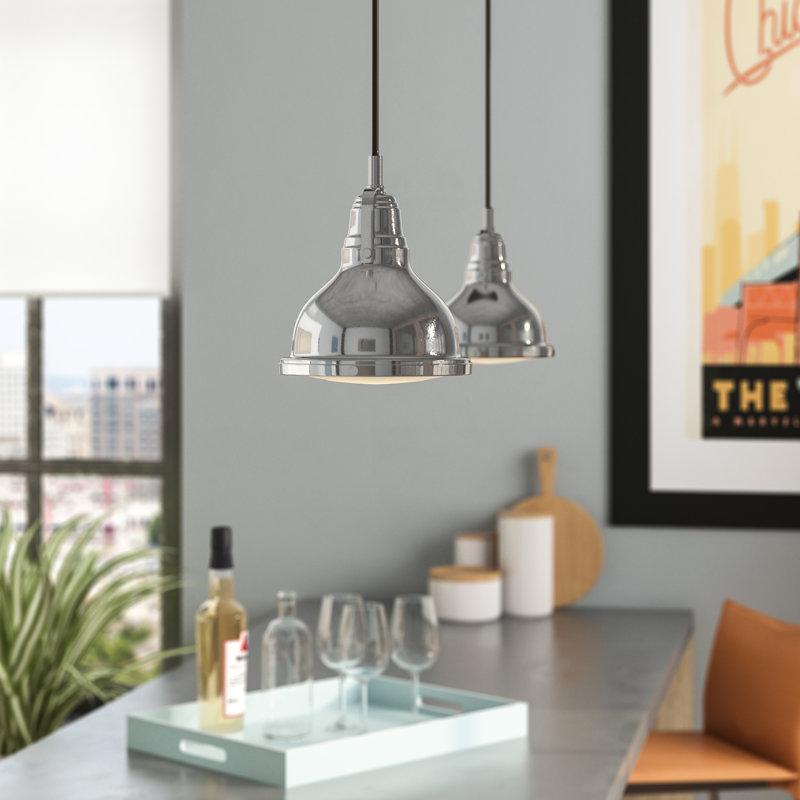 Luminaire suspendu en forme de cloche à 1 lumière Eilidh