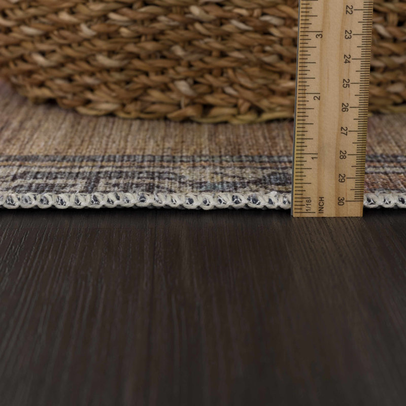 Lesia Washable Oriental Indoor Rug, Runner 2'7" x 7'3"