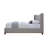 Melbourne Gray Chenille Queen Bed