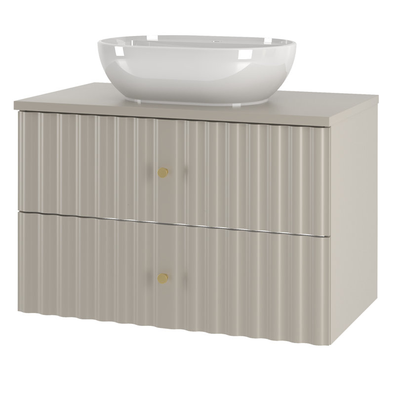Annalouise Bathroom Storage Furniture Set, Grey